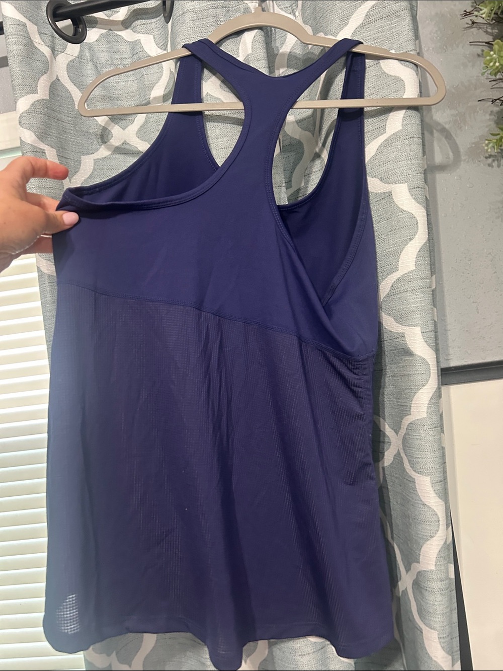 Fabletics Navy Blue Racerback Tank Top - Picture 3 of 3
